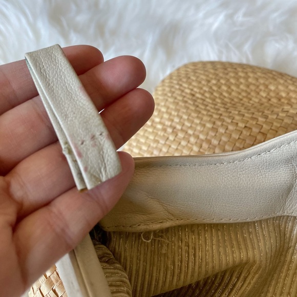 Lauren Merkin Woven& Leather Handbag - Picture 9 of 10